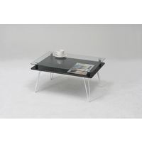 不二貿易 クラリス ディスプレイテーブル 幅700×奥行480×高さ350mm ブラック 87769 1台（直送品）