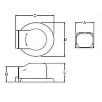 桃陽電線 ダクト丸型キャップS型 DMC80SBK 1個（直送品）