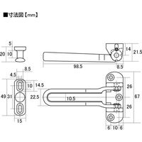 清水 ドアガード 外開 ゴールド ヘッダー付パック品 SB-DG100G(P) 1パック（直送品）
