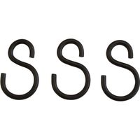 清水 アイアンSフック 全長36mm (3個入) SH-ISH30K 1セット(2パック)（直送品）