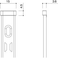 清水 リーフ棚柱用エンドキャップ ホワイト 4個入 SH-TBA20W 1パック（直送品）