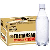 【炭酸水】　カナダドライ ザ・タンサン・ストロング ラベルレス 430ml 1箱（24本入）