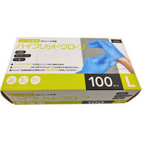 ヤマショウ　ハイブリッドグローブL　YGL-001L　粉なし　L　1箱（100枚入）