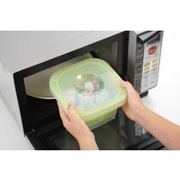 川崎合成樹脂 MW-031 角型ボウル&ザル グリーン 1個（直送品）