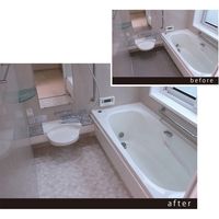 【建築資材・浴室用床シート】フクビ化学工業 あんからプラス 1800mm×4mm×3.0m アイボリー AKP030V 1巻（直送品）