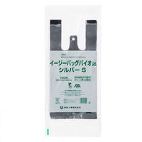 福助工業 イージーバッグバイオ25 レジ袋（シルバー）バイオマス25% S 12号 1袋（100枚入）