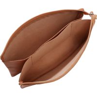 クレールフォンテーヌ 本革 2ROOMポーチ S 13X9cm ブラック cf410003 1個