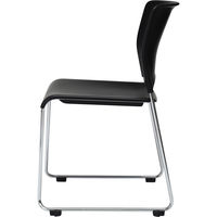 【軒先渡し】オリバー PDシリーズ ミーティングチェア スタッキング可能 横連結可能 ブラック PD・CM-001・BK 1脚（直送品）