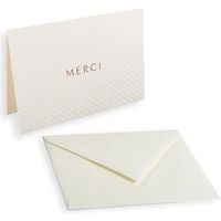 グリーティングカード Ｇ・ラロ ドリュー・ド・フランス　カード封筒セット　メルシー クリーム 1セット(4枚入)（直送品）