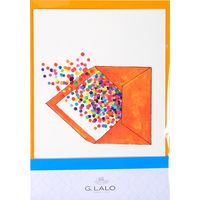 G.ラロ カード封筒セット エンベロープ オレンジ gl60805 1セット(4枚)