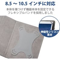エレコム タブレット汎用ブックタイプケース/スタンダード/ゴム/ソフトレザー/8.5~10.5inch/ブラック TB-10SGLBK 1個