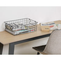 不二貿易 スタッキングワイヤーバスケット BK 37x26x12 26681 1個