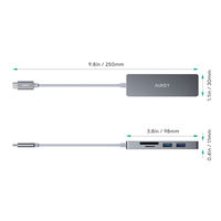 USBハブ （USB HUB） Type-C対応/5in1 Unity Slim series CB-C72-GY 1個 AUKEY