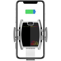 磁気研究所 車載ワイヤレスチャージャー　シルバー HD-WCH15SV 1個（直送品）