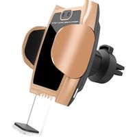 磁気研究所 車載ワイヤレスチャージャー　ゴールド HD-WCH15GD 1個（直送品）