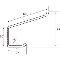 清水 ステンレス高級帽子掛 小 サテン仕上 1セット(5個)（直送品）