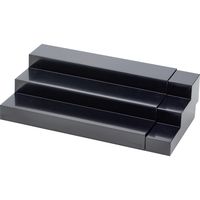 ササガワ スライド式ひな段ディスプレイ ブラック 32-4561 1個箱入