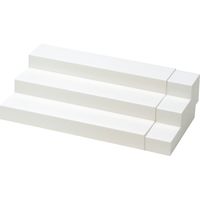 ササガワ スライド式ひな段ディスプレイ ホワイト 32-4560 1個
