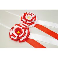 ササガワ テープカット用花型リボン 花径160 35-7089 1箱(2組入)