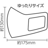アーテック ひんやり冷感マスクゆったりサイズ3枚入り 大人用 ライトグレー 51226 1セット（9枚:3枚入×3袋）