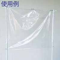 アルファ 防炎静電ＵＶカット透明ビニールシート（915mm巾×1.2ｍ） NS8-0007 1枚（直送品）