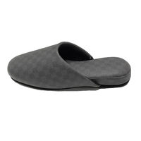 センコー チェッカー 機能素材 スリッパ 約26.5cm グレー FF140399 1足