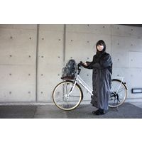 サギサカ 自転車用 新リュック背負えるレインコート ブラック フリーサイズ 50818 1個