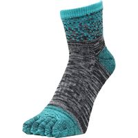 ディックコーポレーション 安全靴用カラーソックス グラデーション 5本指 アンクル ミントグリーン 2色入 CB-071 1セット（直送品）