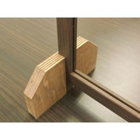 【飛沫防止パネル】 やまもく 飛沫感染防止パネル アクリル板 木枠付き こげ茶 80000001k 1台