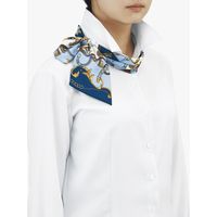 ボンマックス BONOFFICE 長袖ブラウス ブルー ９号 RB4169-6-9（直送品）