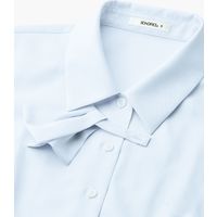 ボンマックス BONOFFICE 半袖ブラウス ブルー ５号 RB4564-6-5（直送品）