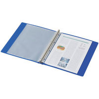 コクヨ クリヤーブック＜Glassele＞（替紙式・背ポケットタイプ・リングファイル） A4タテ 30穴 ブラック ラーGLB720D 1セット（10冊）