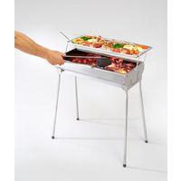 グリーンライフ 炭たしカンタンステンレスバーベキューコンロ GSB-600STTN 1台