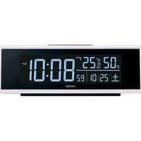 セイコータイムクリエーション C3シリーズ交流式 デジタル電波 置時計 DL307W 1個 幅174×奥行46×高さ63mm ホワイト枠 電波時計