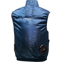 空調風神服 エアマッスルベスト ファン&バッテリーセット　ネイビーLサイズ 6300004343 1セット コーコス信岡（直送品）