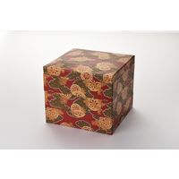 瑞光明 紙重箱 7寸角3段 友禅ZU-No.10 金カップAB付 v1306o70-3zu10a9b6 1包（3段25組）（直送品）