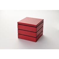 瑞光明 スリット式紙重箱 6寸角3段 F-1812 金カップDEG付 v1311s60-3f1812d5e13g1 1包（3段25組）（直送品）