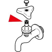 KVK PZK11-15 スピンドル メッキ付き 44mm 1個（直送品）