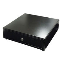 ビジコム キャッシュドロア 手動式（中型・4B/6C・黒） BC-423HP-B 1台