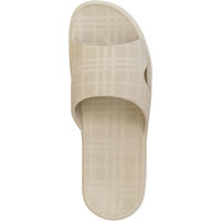 テンダイ ランダムチェックサンダル L グレーベージュ C320006 1セット(4足入)（直送品）