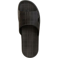 テンダイ ランダムチェックサンダル L ブラック C320008 1セット(4足入)（直送品）