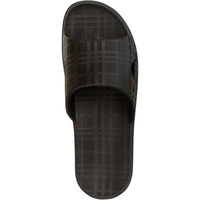 テンダイ ランダムチェックサンダル M ブラック C320007 1セット(4足入)（直送品）