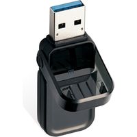 エレコム USBメモリー/USB3.1(Gen1)対応/フリップキャップ式/128GB/ブラック MF-FCU3128GBK 1個
