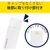 エレコム USBメモリー/USB2.0対応/セキュリティ機能対応/64GB/ホワイト MF-MSU2B64GWH 1個（直送品）