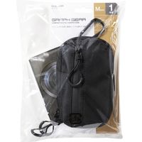 エレコム デジカメケース/GRAPH GEAR/コンパクトデジタルカメラケース/1気室/Mサイズ/ブラック DGB-CP01MBK 1個（直送品）