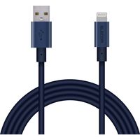 ライトニングケーブル 2m アルミコネクタ耐久仕様 USB(A)オス-Lightningオス ブルー MPA-UALPS20BU エレコム 1個
