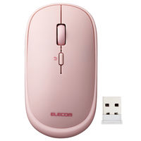 ワイヤレスマウス 無線 2.4GHz 4ボタン 薄型 モバイル ポーチ付 ピンク M-TM10DBPN エレコム 1個