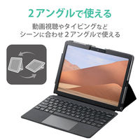 Surface Go2 インナーケース バッグインバッグ レザー 2アングル 軽量 ブラック TB-MSG20PLFBK エレコム 1個