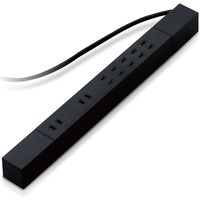 延長コード 電源タップ 3m 2ピン 7個口 回転 雷ガード ほこり防止 磁石付 黒 T-KF02-2730BK エレコム 1個