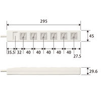 延長コード 電源タップ コンセント 2.5m 3ピン 6個口 ほこり防止シャッター 白 T-T1C-3625WH エレコム 1個